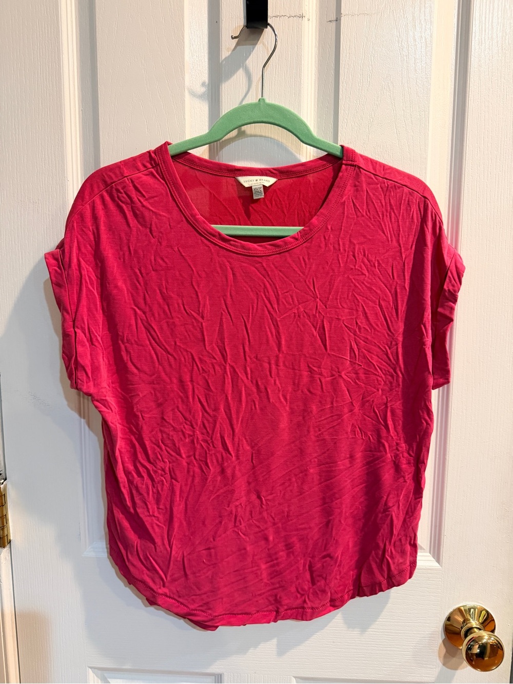 Lucky Brand Hot Pink Short Sleeve Tee